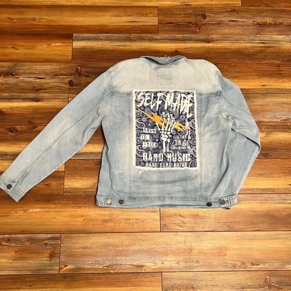 Men self made denim jacket - Picture 2 of 3